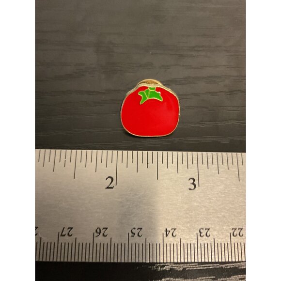 Cute Tomato Enamel Pin Badge Funny Accessory - Picture 3 of 3